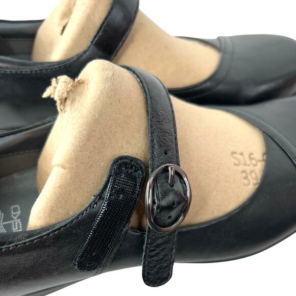 DANSKO Fawna Classic Mary Jane Milled Nappa Leather in Black Women's Size 39 = 8 - Picture 7 of 15